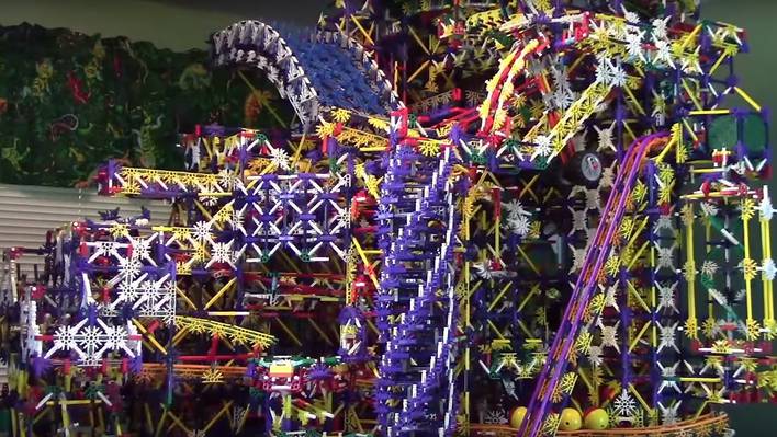 Impressive Citadel Knex Ball Machine