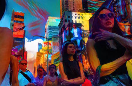 Colorful Psychedelic Trip in NYC