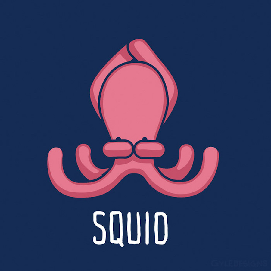 Comical Illustrations of Octopuses Pretending to Be Other Animals8