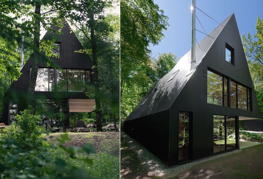 Contemporary Triangular Cabin in Canada1