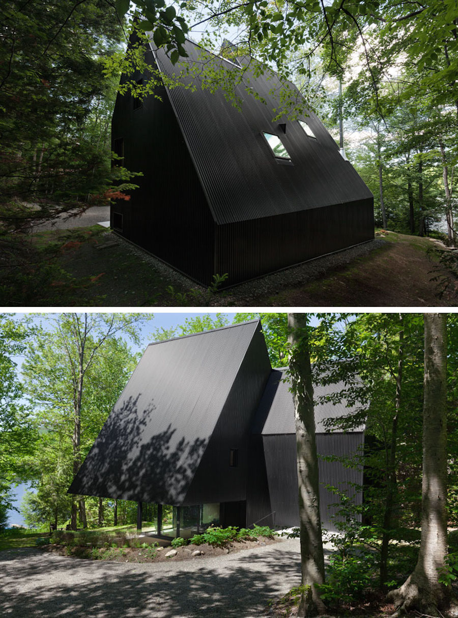 Contemporary Triangular Cabin in Canada4