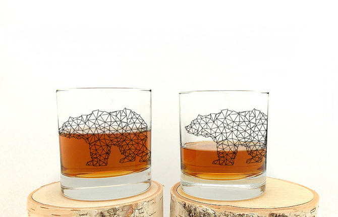 Cool Printed Whisky Glasses