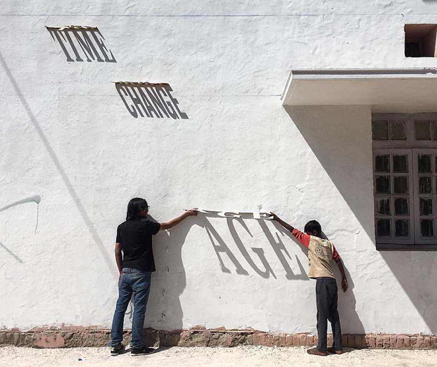 Creative and Smart Typographic Sundial in India4
