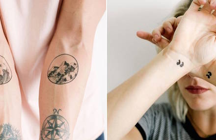 Cute Minimal Temporary Tattoos