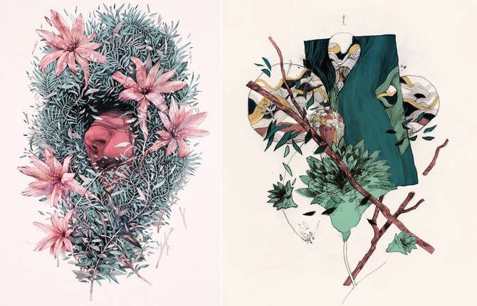 Delicate and Inventive Illustrations