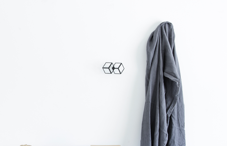 Collection of Geometrical Metal Wall Hangers Playing on Perspective