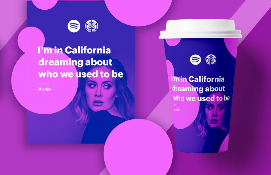 Imaginative Collaboration Spotify X Starbucks