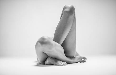 Black & White Pictures of Contorted Human Forms