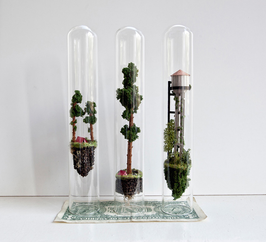 Miniature Suspended Houses in Test Tubes1