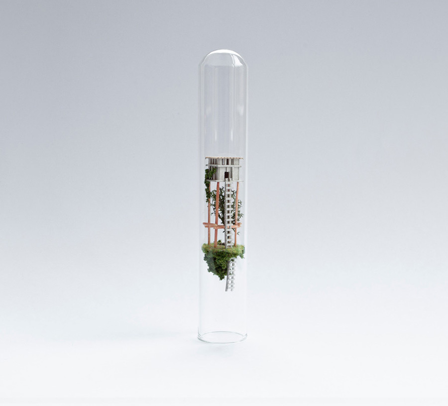 Miniature Suspended Houses in Test Tubes3