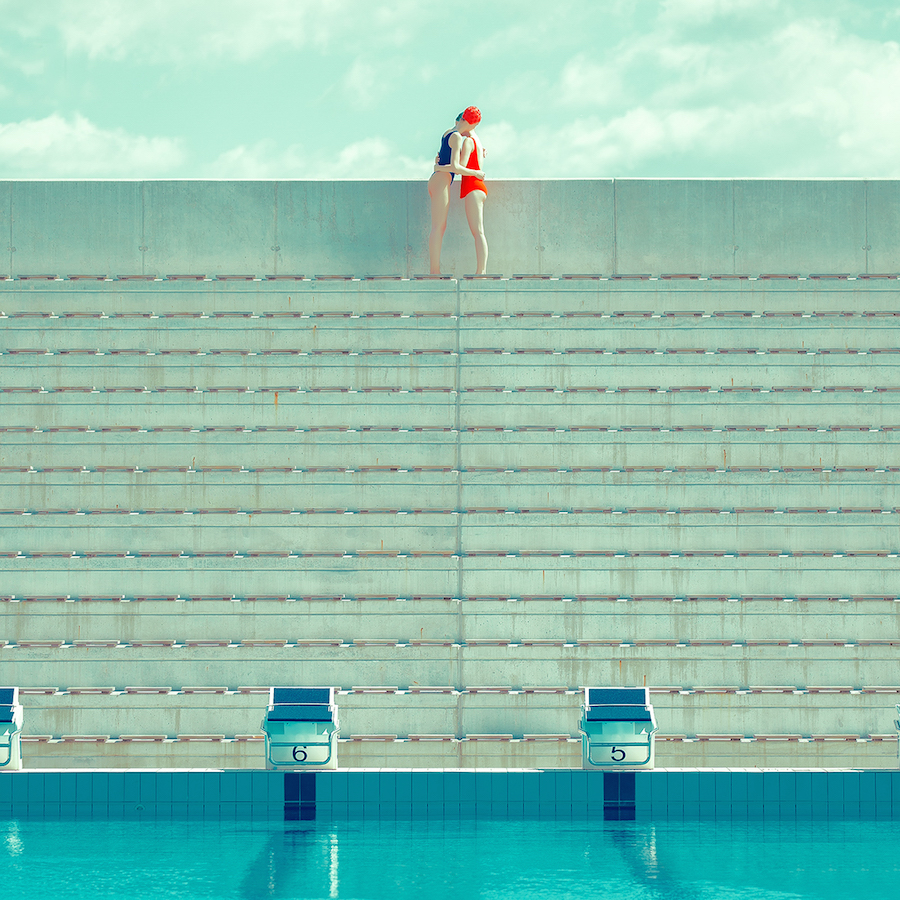 New Conceptual Swimming Pool Photography by Maria Svarbova6