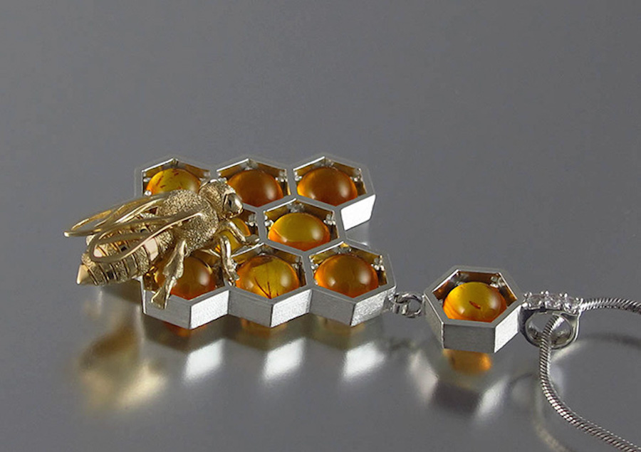 Nice Honeycomb Necklaces & Rings1