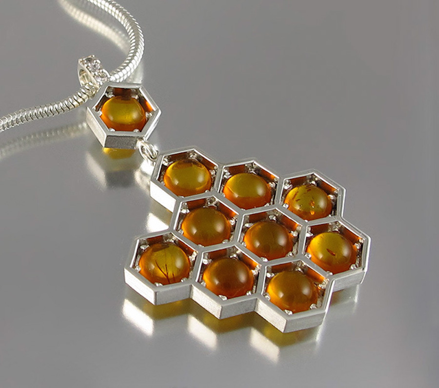Nice Honeycomb Necklaces & Rings2