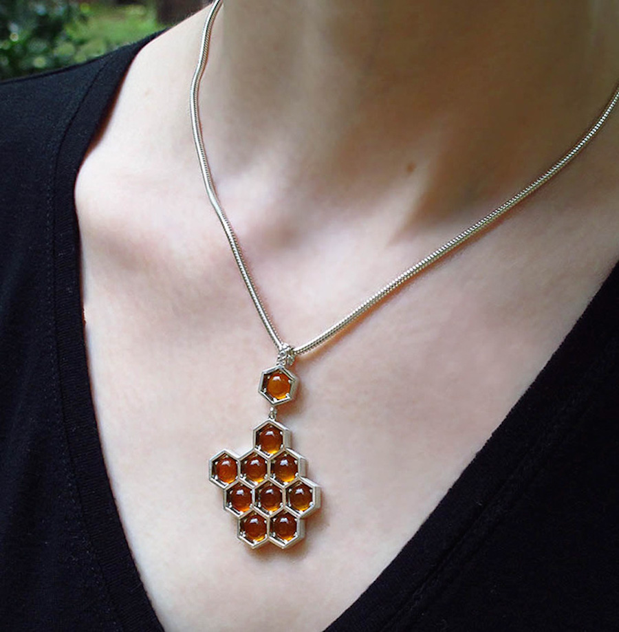 Nice Honeycomb Necklaces & Rings8