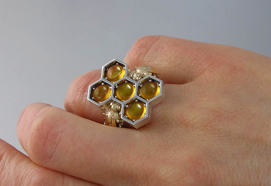 Nice Honeycomb Necklaces & Rings9