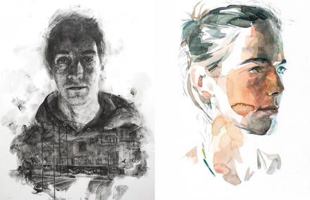 Nice Hybrid Portraits Illustrations