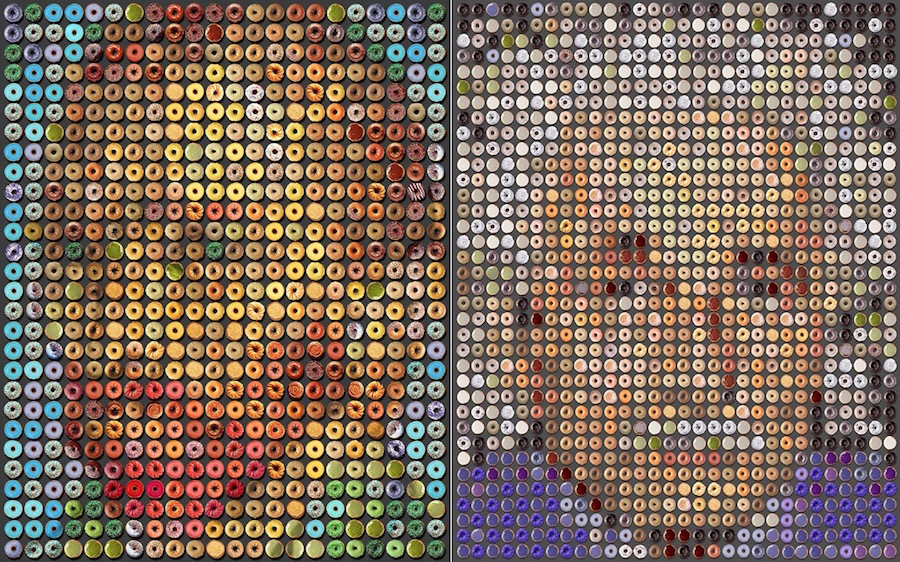 Portraits of Famous People Made with Donuts1