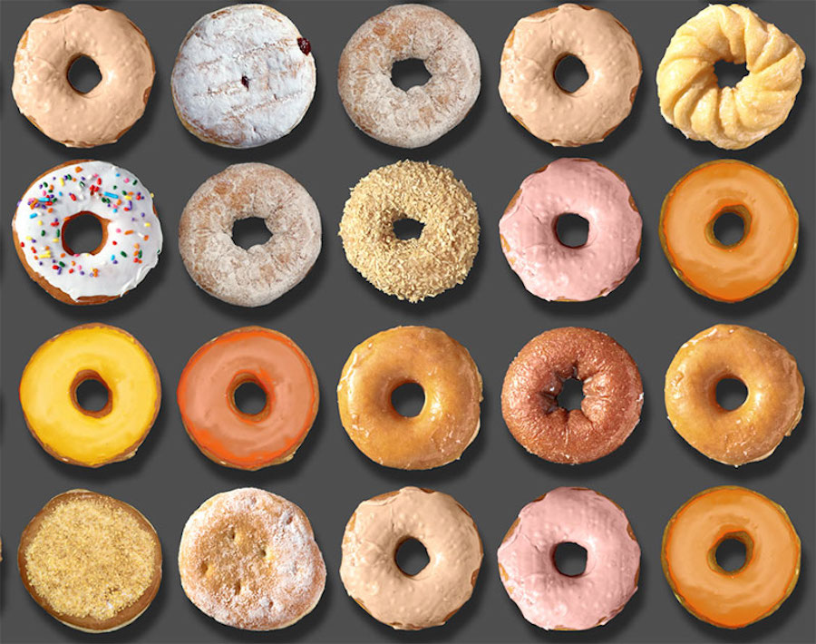 Portraits of Famous People Made with Donuts7