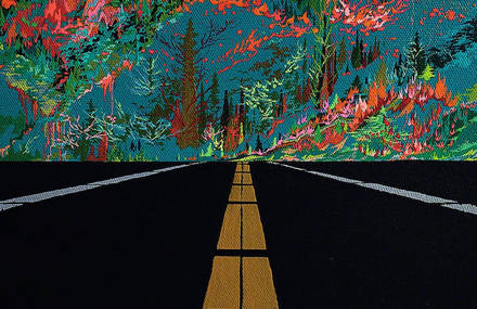 Psychedelic Paintings of Landscapes