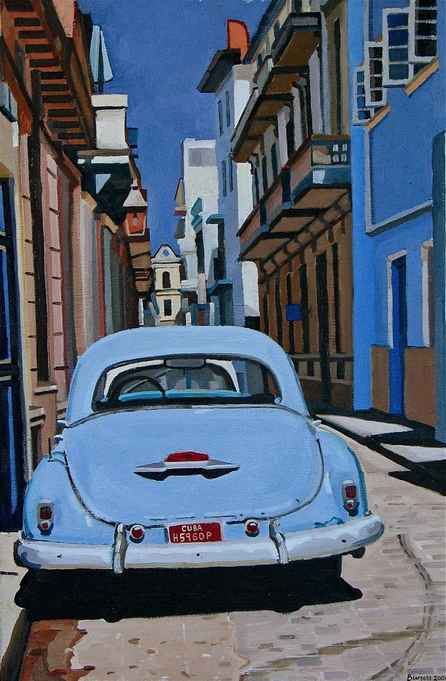 Realistic Paintings of Vintage Cars8