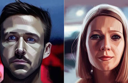 Realistic Portraits of Movie and TV Characters