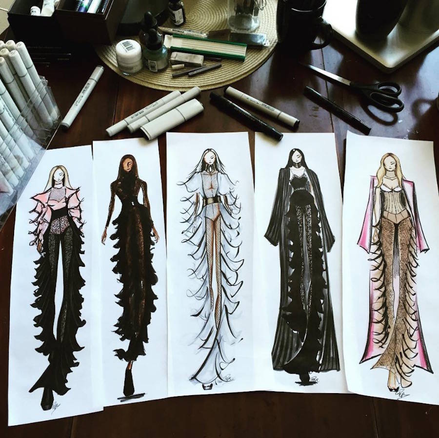 High fashion on sale sketches