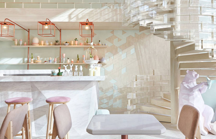 Sweet Interior Design for a Dessert Place