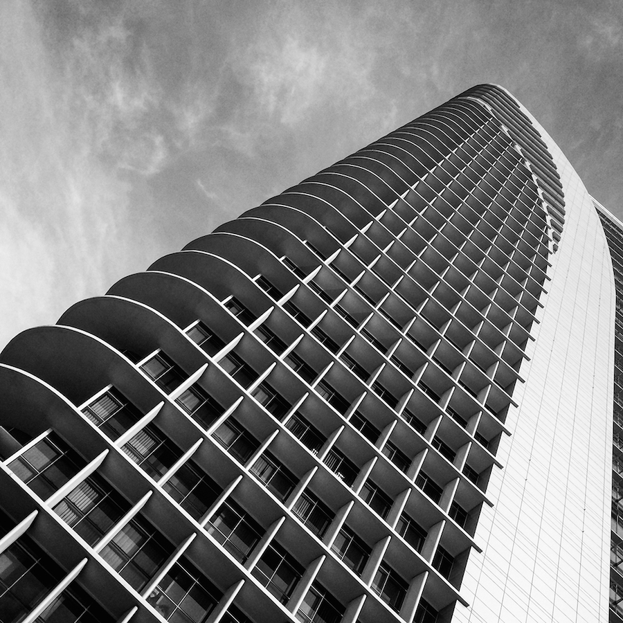 Vertiginous Black and White Buildings5