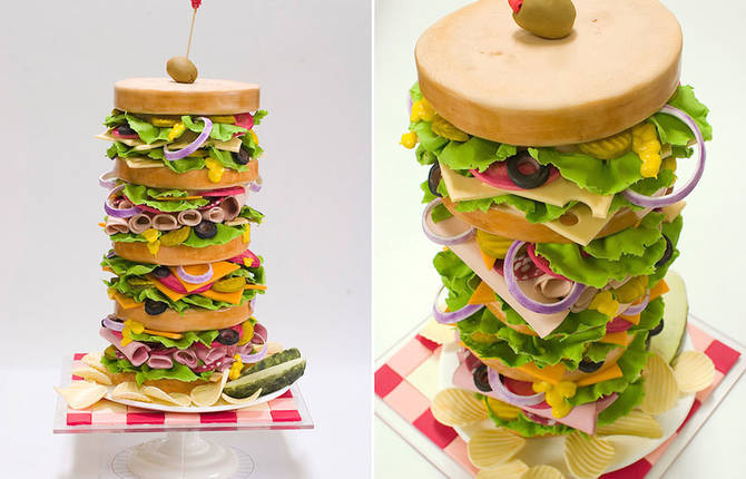 Realistic Cakes Turned into Random Objects