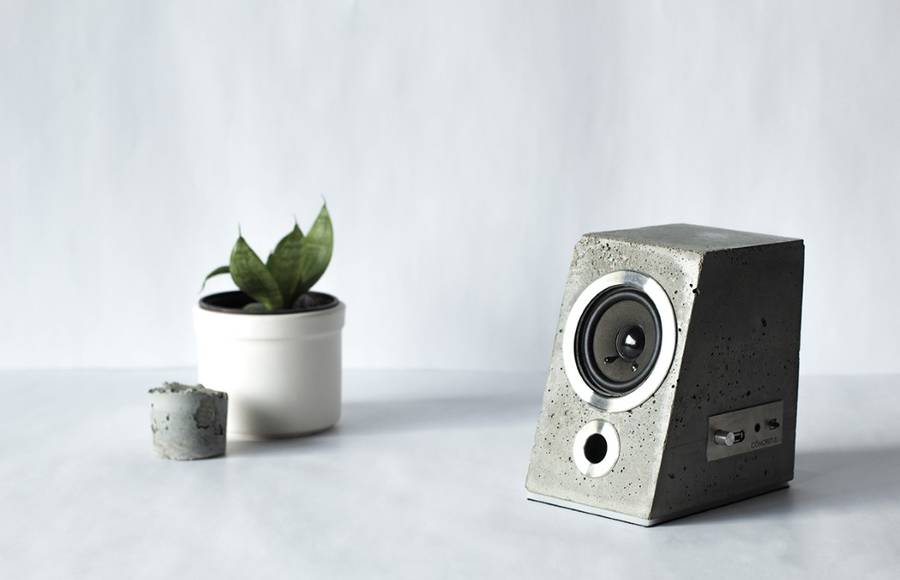 Stunning Speaker made from Concrete