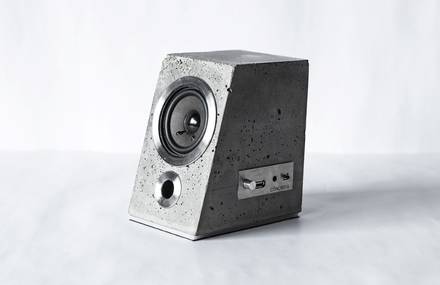 Stunning Speaker made from Concrete