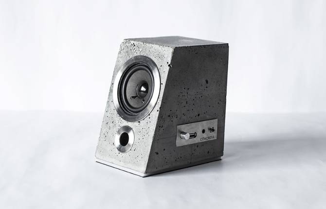 Stunning Speaker made from Concrete