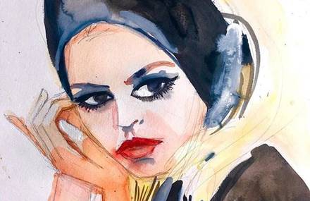 Watercolor Paintings of Famous Celebrities
