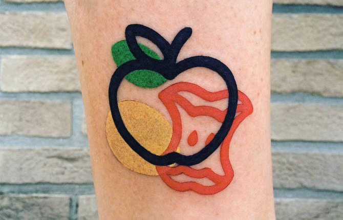 Deconstructed Colorful Tattoos