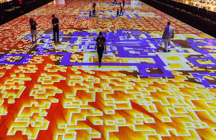 Kaleidoscopic Interactive Carpet in England