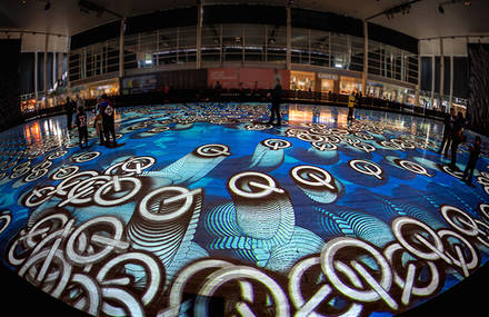 Kaleidoscopic Interactive Carpet in England