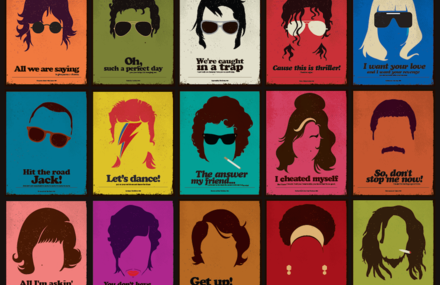 Minimalist Posters with Famous Lyrics