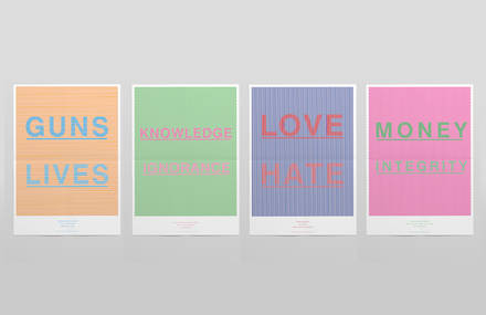 Vanish Type Posters by Nick Barclay