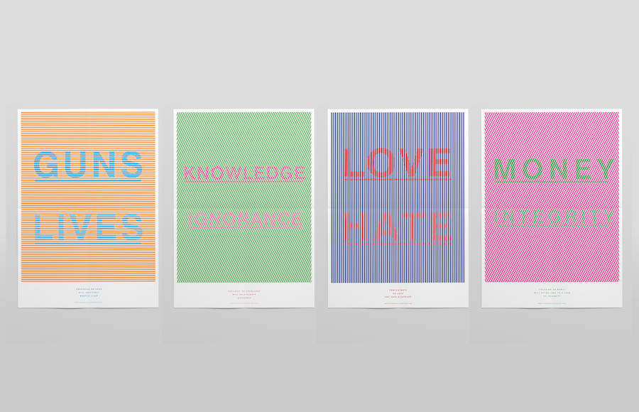 Vanish Type Posters by Nick Barclay