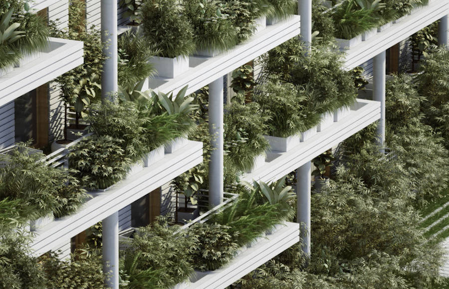 Green & Vegetal Sky Villa Residences in India