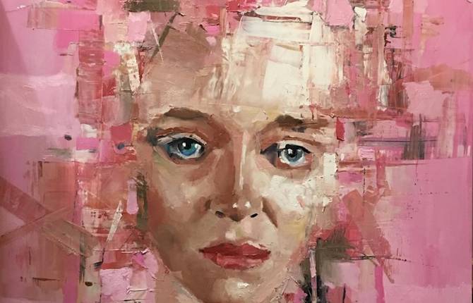 Abstract Paintings of Faces Portraits