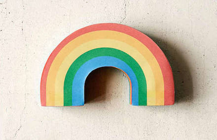 Joyful Rainbow Sticky Notepad