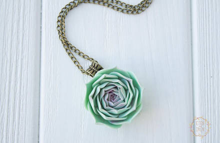 Delicate Succulents Jewelry Creations