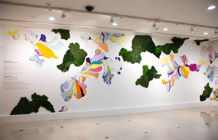 New Painted & Vegetal Mural by Sun Young Min