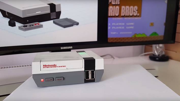 3D Printed Mini Playable NES Classic Console