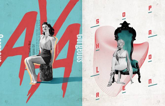 Stylish Tribute to Hollywood Beauty Icons