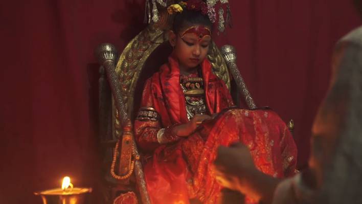 The Living Goddess Kumari in Nepal