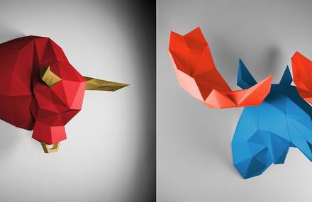 New Paper Animal Trophies