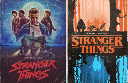 Superb Fan Art Posters of Stranger Things