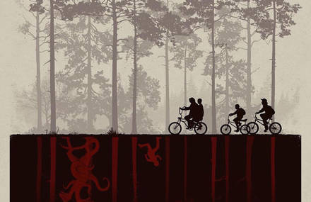 Superb Fan Art Posters of Stranger Things